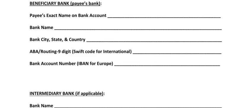 part 1 to filling in wire transfer instructions template